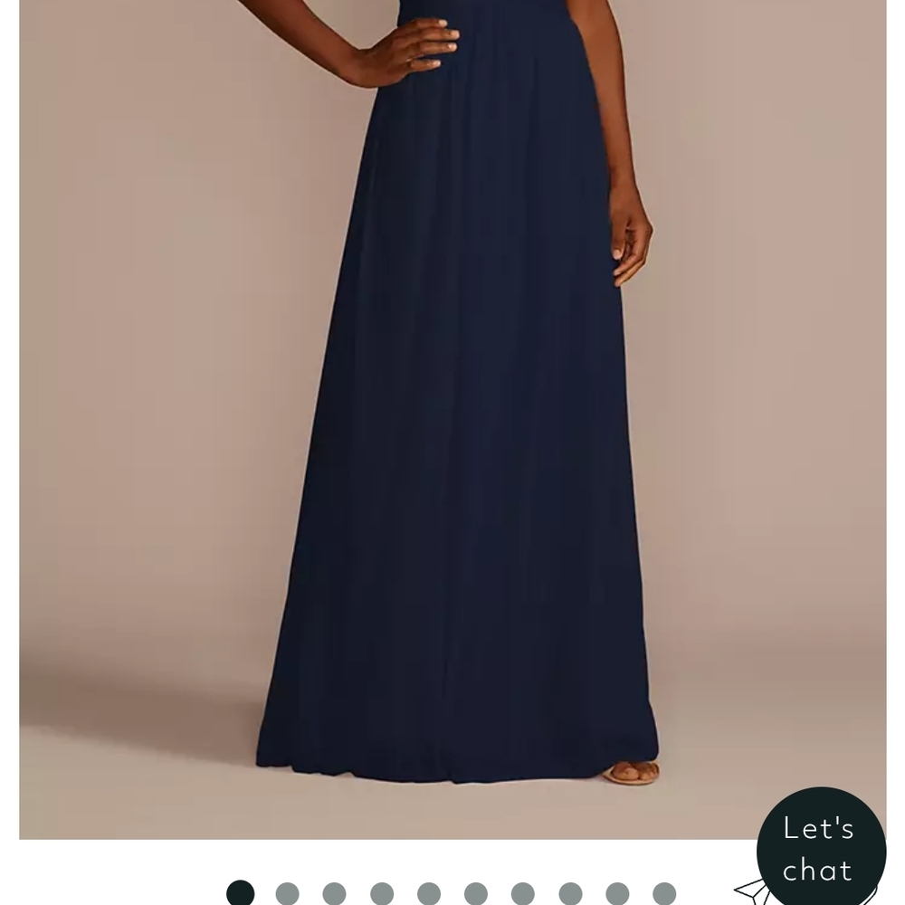 David's Bridal Bridesmaid Dress Marine